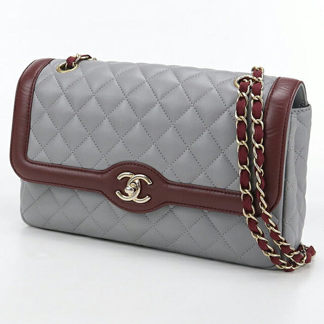 二手 CHANEL 单肩包 女士品牌 CHANEL 马特拉斯链条灰色包 USDCH99845011