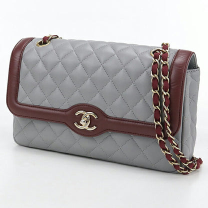 二手 CHANEL 单肩包 女士品牌 CHANEL 马特拉斯链条灰色包 USDCH99845011