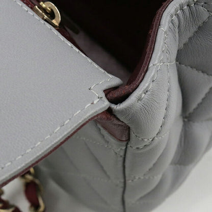 二手 CHANEL 单肩包 女士品牌 CHANEL 马特拉斯链条灰色包 USDCH99845011