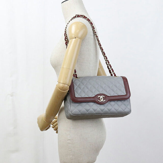 二手 CHANEL 单肩包 女士品牌 CHANEL 马特拉斯链条灰色包 USDCH99845011