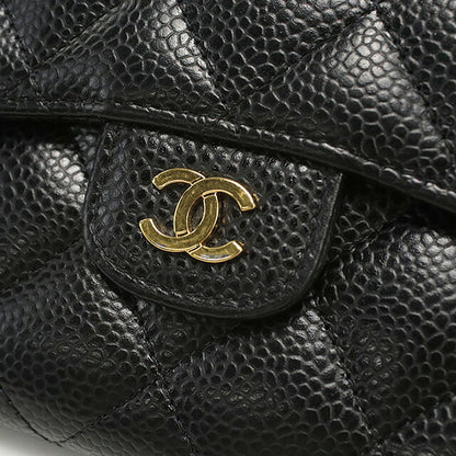 中古 シャネル 三折財布 レディース ブランド CHANEL マトラッセ スモール フラップウォレット 26920077 ブラック 財布 USDCH99961011