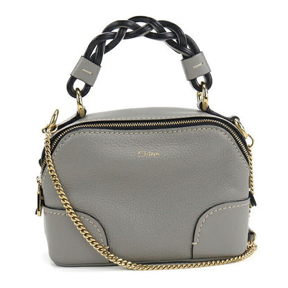 中古 クロエ ハンドバッグ レディース ブランド CHLOE ダリア 2WAY レザー グレー バッグ USDCL105005011