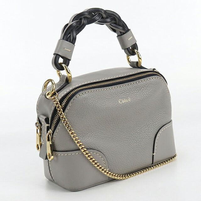 中古 クロエ ハンドバッグ レディース ブランド CHLOE ダリア 2WAY レザー グレー バッグ USDCL105005011