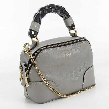 中古 クロエ ハンドバッグ レディース ブランド CHLOE ダリア 2WAY レザー グレー バッグ USDCL105005011
