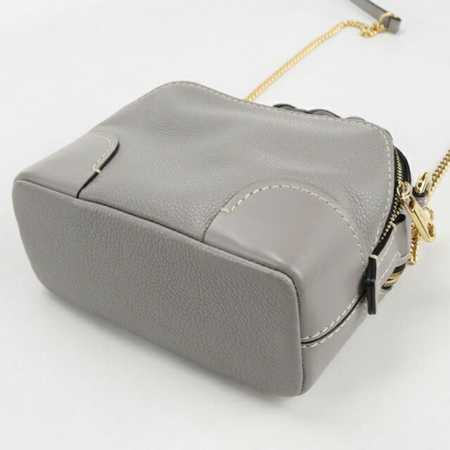 中古 クロエ ハンドバッグ レディース ブランド CHLOE ダリア 2WAY レザー グレー バッグ USDCL105005011