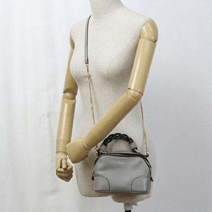 中古 クロエ ハンドバッグ レディース ブランド CHLOE ダリア 2WAY レザー グレー バッグ USDCL105005011