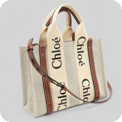 中古 クロエ トートバッグ レディース ブランド CHLOE ウッディ スモール 2WAY CHC22AS397I2690U ベージュ バッグ USDCL98886011