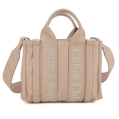 中古 クロエ トートバッグ レディース ブランド CHLOE ウッディ スモール 2WAY ピンク バッグ USDCL99122011