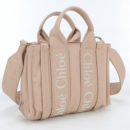 中古 クロエ トートバッグ レディース ブランド CHLOE ウッディ スモール 2WAY ピンク バッグ USDCL99122011