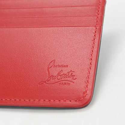 中古 クリスチャン ルブタン 二つ折り財布 二折財布 コンパクト メンズ ブランド Christian Louboutin パネトーネ  1245223 グレー USDCLO116661011