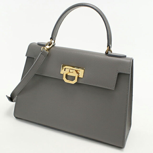 Used CARBOTTI handbag ladies brand CARBOTTI 2WAY leather 243 gray USDCRB109480011