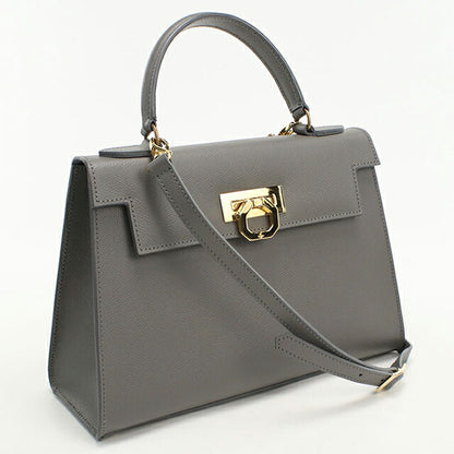 Used CARBOTTI handbag ladies brand CARBOTTI 2WAY leather 243 gray USDCRB109480011