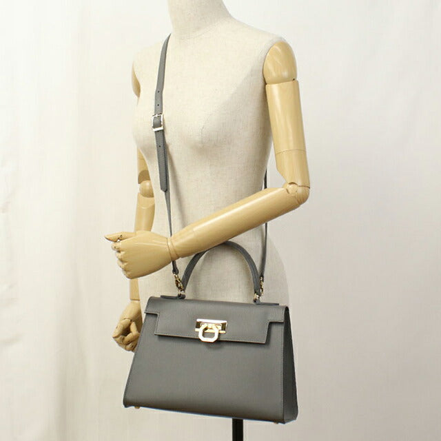 Used CARBOTTI handbag ladies brand CARBOTTI 2WAY leather 243 gray USDCRB109480011