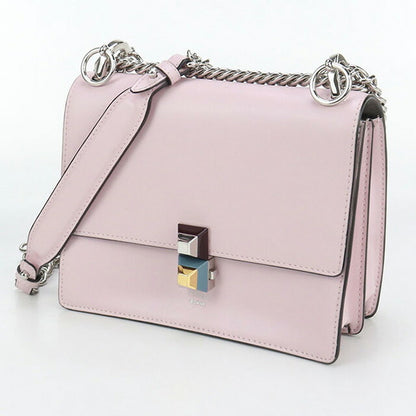 中古 フェンディ 斜め掛け ショルダーバッグ レディース ブランド FENDI キャナイ チェーン レザー 8M0381 SR0 ピンク バッグ USDFE100168011