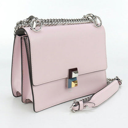 中古 フェンディ 斜め掛け ショルダーバッグ レディース ブランド FENDI キャナイ チェーン レザー 8M0381 SR0 ピンク バッグ USDFE100168011