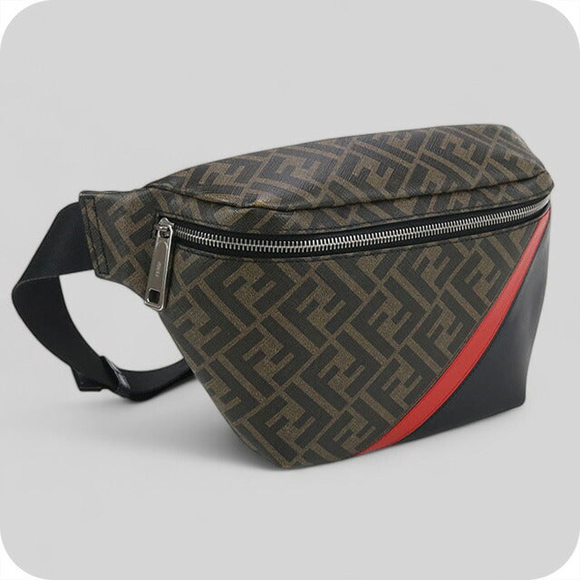 中古 フェンディ ボディバッグ メンズ ブランド FENDI ダイアゴナル