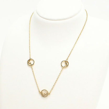 中古 フェンディ ネックレス レディース ブランド FENDI エフ イズ フェンディ 8AG735 6DM F089U ゴールド アクセサリー USDFE100319011