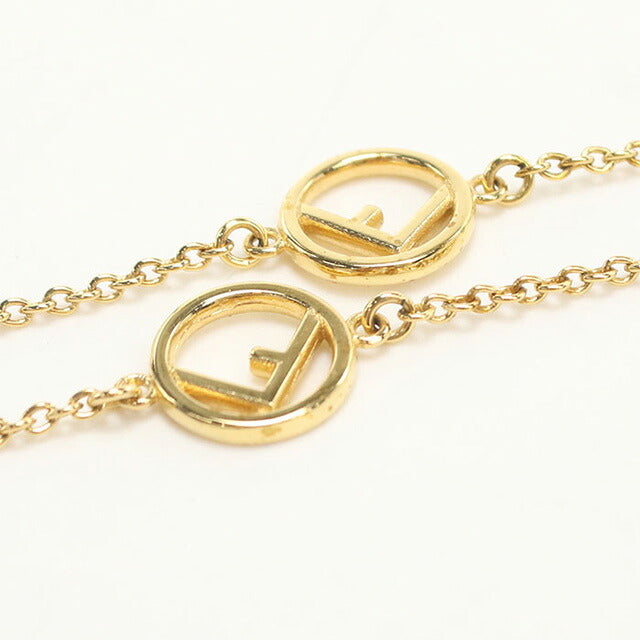 中古 フェンディ ネックレス レディース ブランド FENDI エフ イズ フェンディ 8AG735 6DM F089U ゴールド アクセサリー USDFE100319011