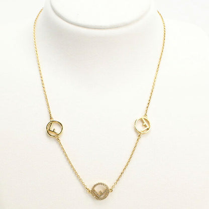 中古 フェンディ ネックレス レディース ブランド FENDI エフ イズ フェンディ 8AG735 6DM F089U ゴールド アクセサリー USDFE100319011