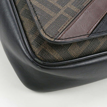 中古 フェンディ 斜め掛け ショルダーバッグ メンズ ブランド FENDI ダイアゴナル レザー 7VA521 A9XS ブラウン バッグ USDFE100515011