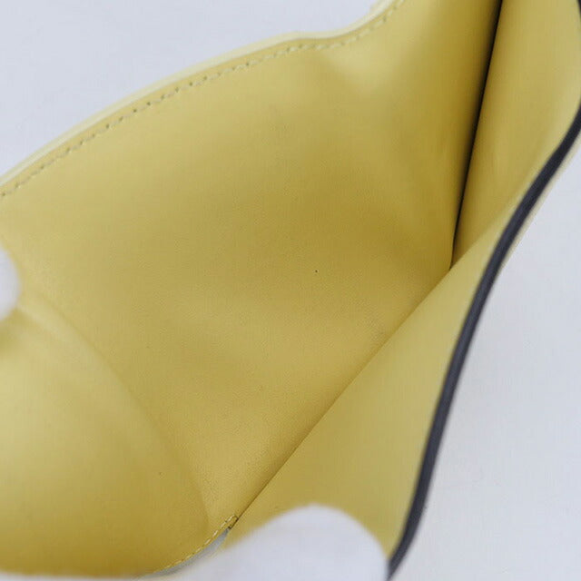 Used Fendi tri-fold wallet ladies brand FENDI FF diamond leather 8M0480 ALV4 yellow wallet USDFE100616011