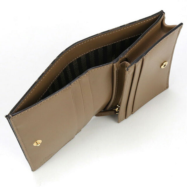 中古 フェンディ 二折財布 レディース ブランド FENDI FFロゴ バゲット