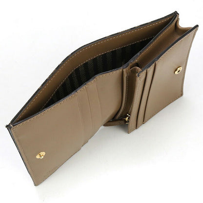 Used Fendi Bifold Wallet Ladies Brand FENDI FF Logo Baguette 8M0420 A98P Brown Wallet USDFE100687011