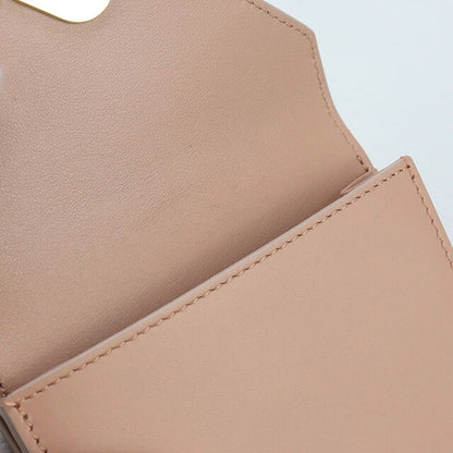 中古 フェンディ 三つ折り財布 レディース ブランド FENDI コンパクト財布 レザー 8M0480 ピンク 財布 USDFE100905011