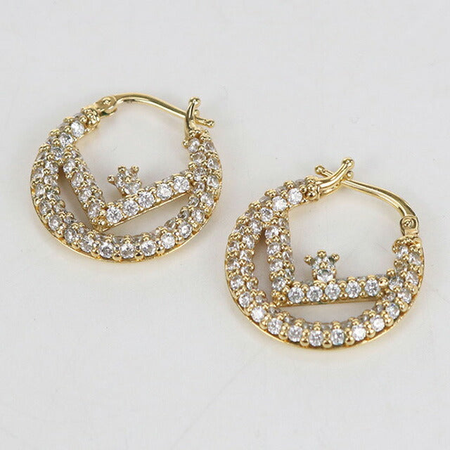 中古 フェンディ ピアス レディース ブランド FENDI エフ イズ