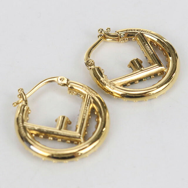 中古 フェンディ ピアス レディース ブランド FENDI エフ イズ