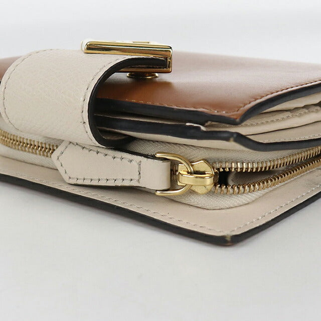 中古 フェンディ 二つ折り財布 レディース ブランド FENDI FFダイヤモンド 8M0386 ブラウン 財布 USDFE103679011