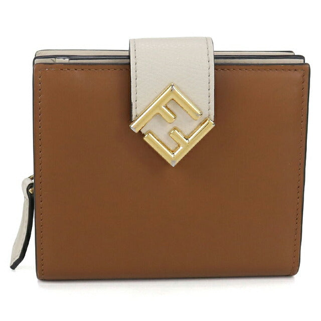 中古 フェンディ 二つ折り財布 レディース ブランド FENDI FF