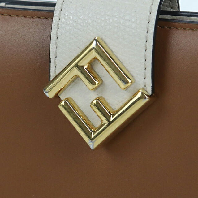 中古 フェンディ 二つ折り財布 レディース ブランド FENDI FFダイヤモンド 8M0386 ブラウン 財布 USDFE103679011