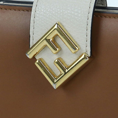 中古 フェンディ 二つ折り財布 レディース ブランド FENDI FFダイヤモンド 8M0386 ブラウン 財布 USDFE103679011