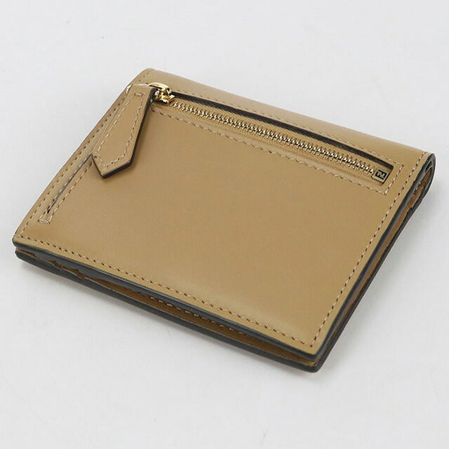 中古 フェンディ 二つ折り財布 レディース ブランド FENDI 8M0468 ベージュ 財布 USDFE103777011