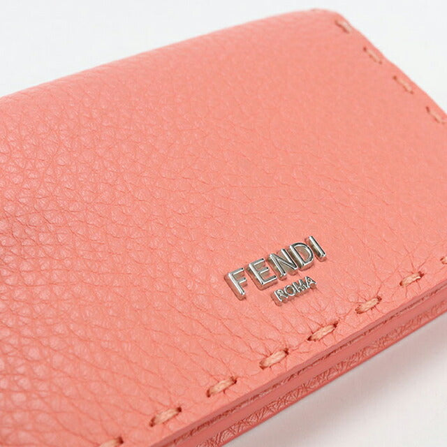 中古 フェンディ 名刺入れ レディース ブランド FENDI セレリアカードケース 8M0501 ピンク 小物 USDFE104150011