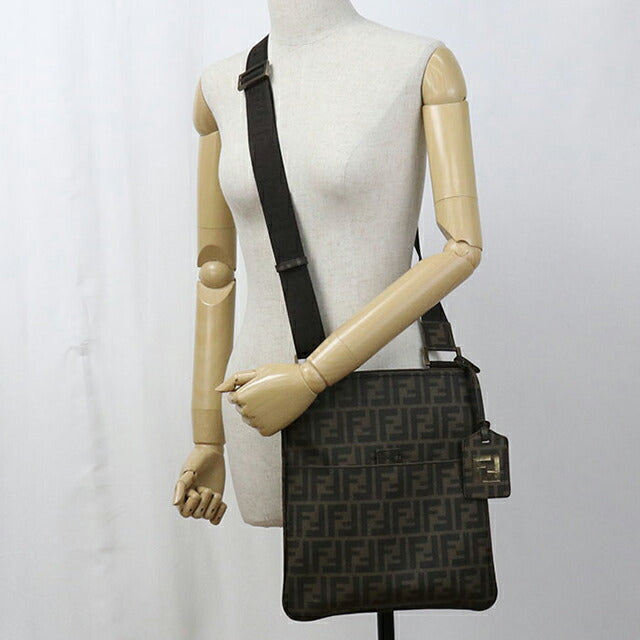 中古 フェンディ ショルダーバッグ レディース ブランド FENDI ズッカ ショルダーバッグ 7VA207 00UZD F0FA7 ブラウン USDFE104239011