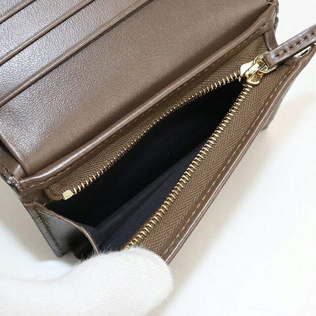 中古 フェンディ 二つ折り財布 レディース ブランド FENDI エフ イズ フェンディ スモール ウォレット 8M0420 ブラウン 財布 USDFE104766011