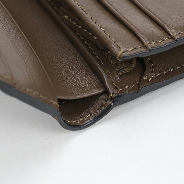 中古 フェンディ 二つ折り財布 レディース ブランド FENDI エフ イズ フェンディ スモール ウォレット 8M0420 ブラウン 財布 USDFE104766011