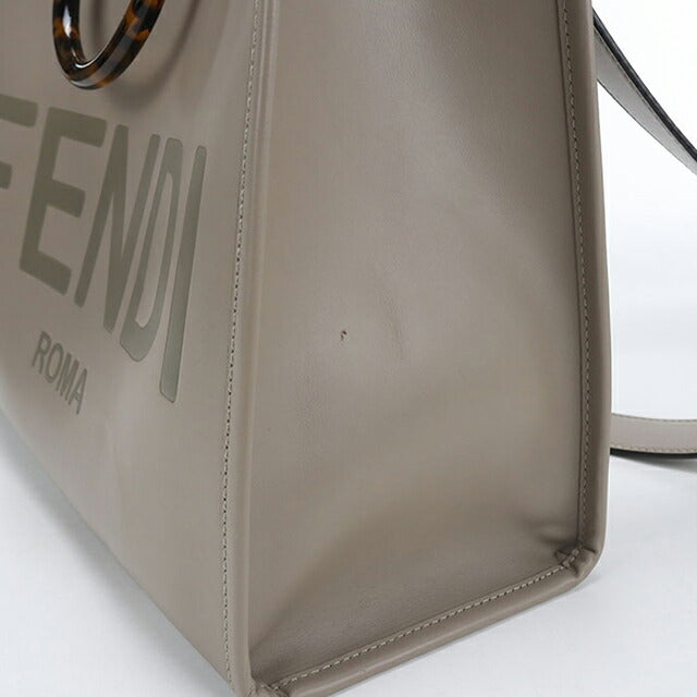 中古 フェンディ トートバッグ レディース ブランド FENDI サンシャイン ミディアム 2WAY 8BH386 グレー USDFE105170011