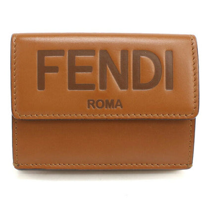 中古 フェンディ 三つ折り財布 レディース ブランド FENDI 8M0395 ブラウン 財布 USDFE106263011