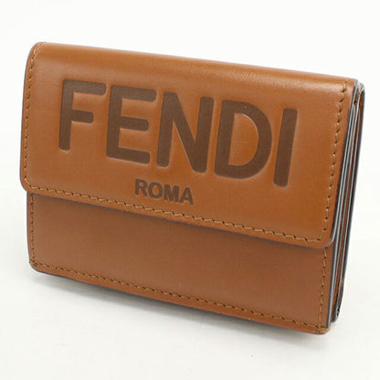 中古 フェンディ 三つ折り財布 レディース ブランド FENDI 8M0395 ブラウン 財布 USDFE106263011