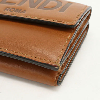 中古 フェンディ 三つ折り財布 レディース ブランド FENDI 8M0395 ブラウン 財布 USDFE106263011