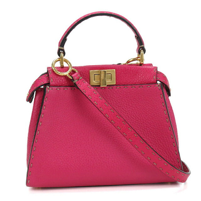中古 フェンディ ハンドバッグ レディース ブランド FENDI ピーカブー 2WAY 8BN244 ピンク バッグ USDFE106430011