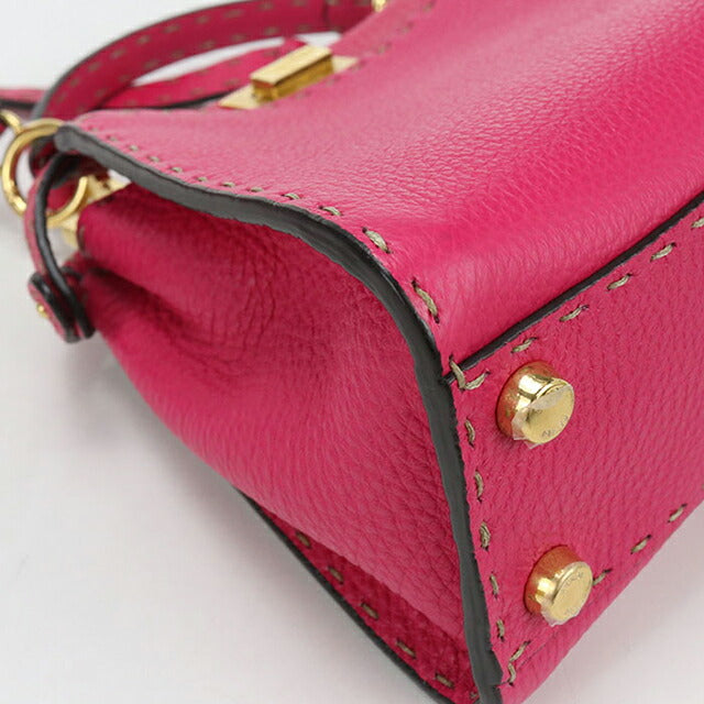 中古 フェンディ ハンドバッグ レディース ブランド FENDI ピーカブー 2WAY 8BN244 ピンク バッグ USDFE106430011