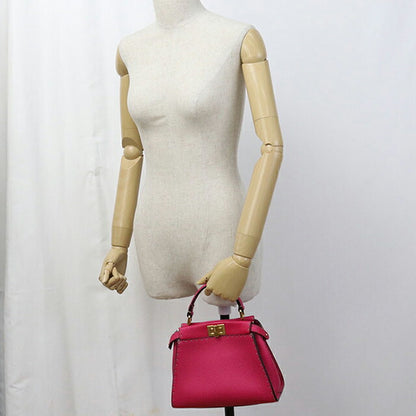 中古 フェンディ ハンドバッグ レディース ブランド FENDI ピーカブー 2WAY 8BN244 ピンク バッグ USDFE106430011