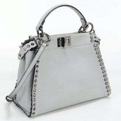 Used Fendi Handbag Ladies Brand FENDI Peekaboo 2WAY 8BN244 Gray USDFE106589011