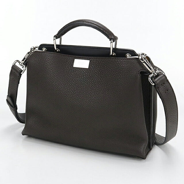 Used Fendi Handbag Ladies Brand FENDI Peekaboo Mini Essential Leather 7VA506 Brown USDFE106673011