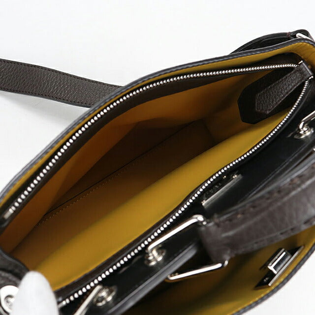 Used Fendi Handbag Ladies Brand FENDI Peekaboo Mini Essential Leather 7VA506 Brown USDFE106673011