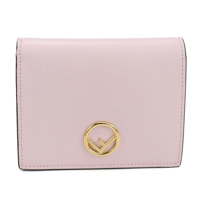 中古 フェンディ 二折財布 レディース ブランド FENDI エフイズフェンディ 8M0387 ピンク 財布 USDFE107427011